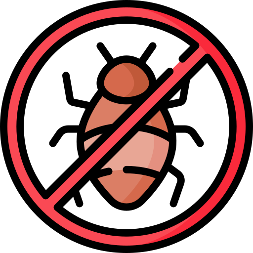 Symbole d'éradication de punaise de lit